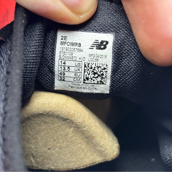 New Balance Running Race MFCIMRB Orange Black CrossFit Shoes Mens 14 - Picture 2 of 10